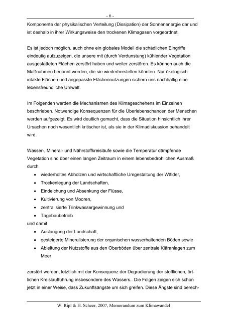 Memorandum zum Klimawandel (PDF) - Climate-Change-Blog!