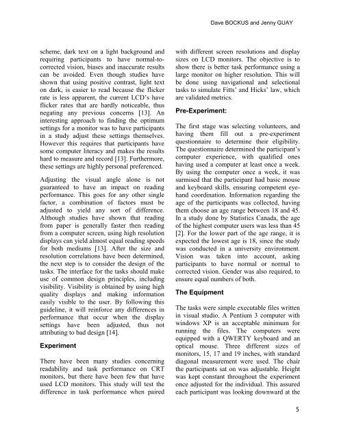 Task Performance Metrics on Liquid Crystal Displays - Computer ...