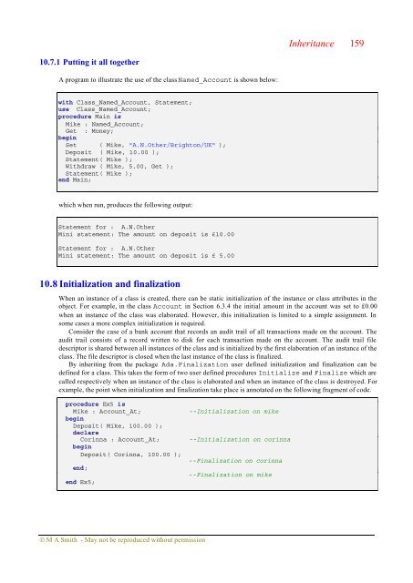 Object-oriented Software in Ada 95