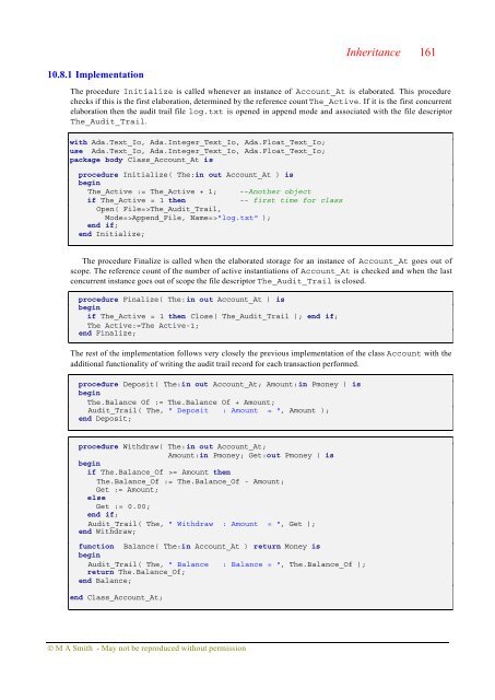 Object-oriented Software in Ada 95