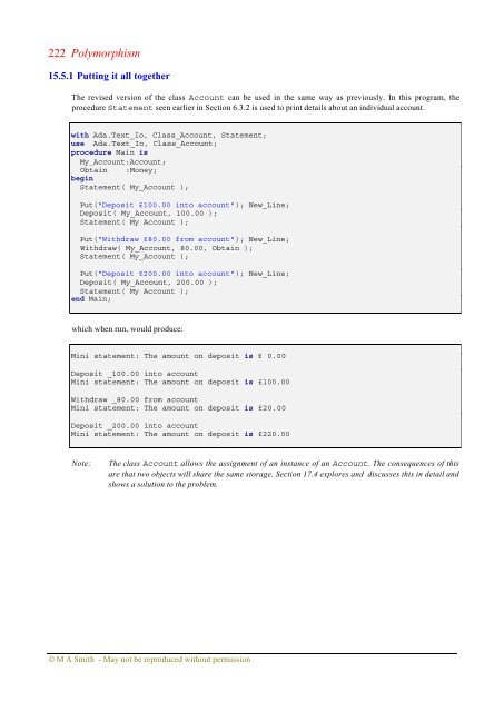 Object-oriented Software in Ada 95