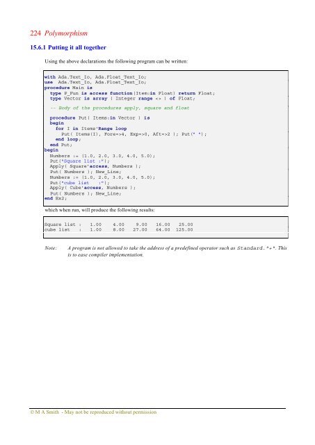 Object-oriented Software in Ada 95