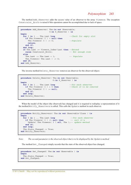 Object-oriented Software in Ada 95