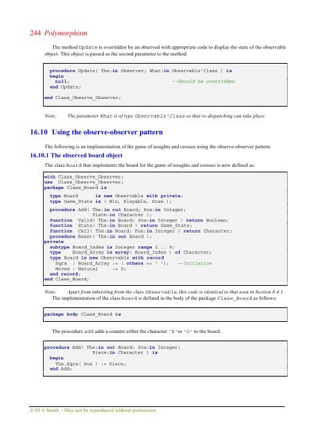 Object-oriented Software in Ada 95