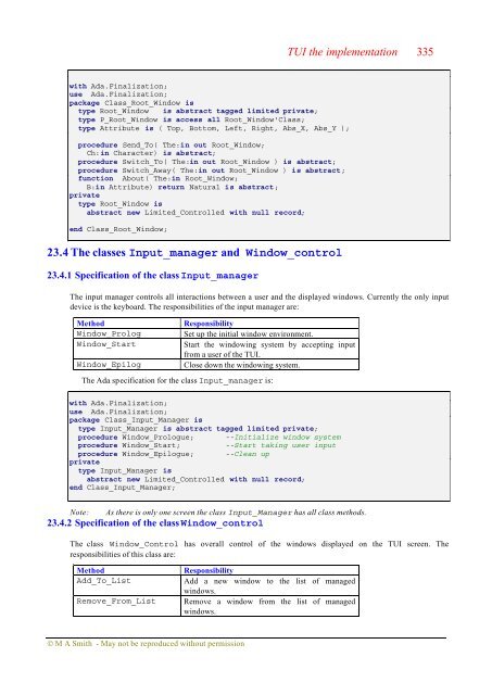 Object-oriented Software in Ada 95