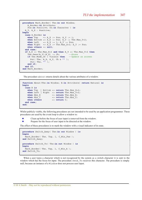 Object-oriented Software in Ada 95