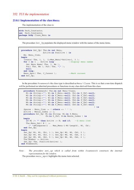 Object-oriented Software in Ada 95