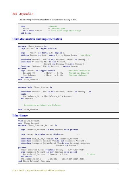 Object-oriented Software in Ada 95