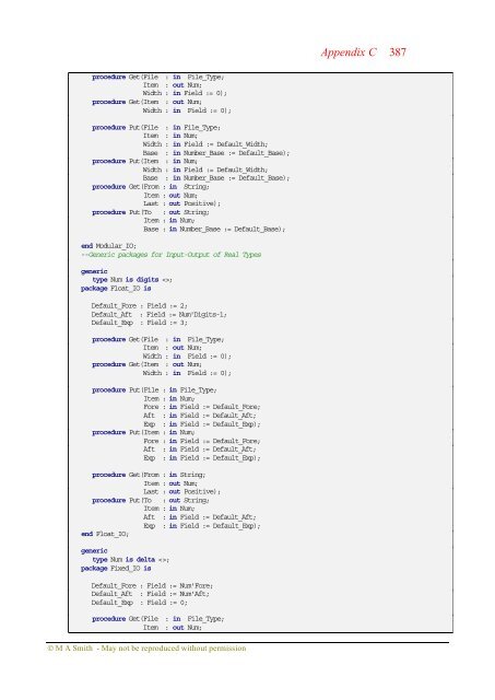 Object-oriented Software in Ada 95