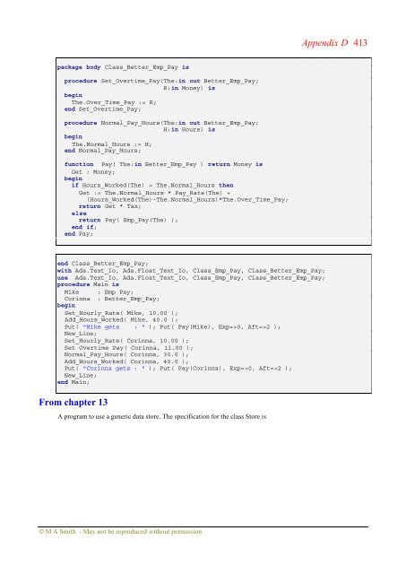 Object-oriented Software in Ada 95