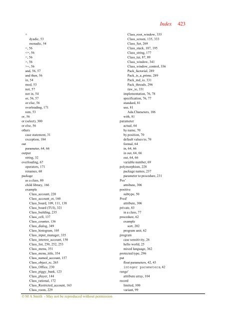 Object-oriented Software in Ada 95