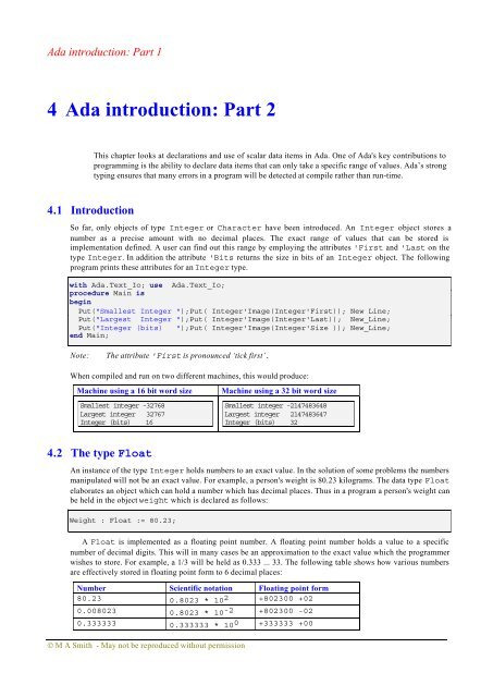 Object-oriented Software in Ada 95