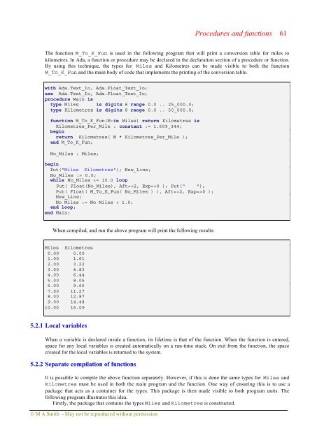 Object-oriented Software in Ada 95