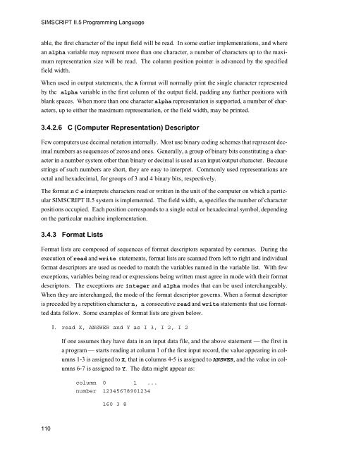 SIMSCRIPT II.5 Programming Language