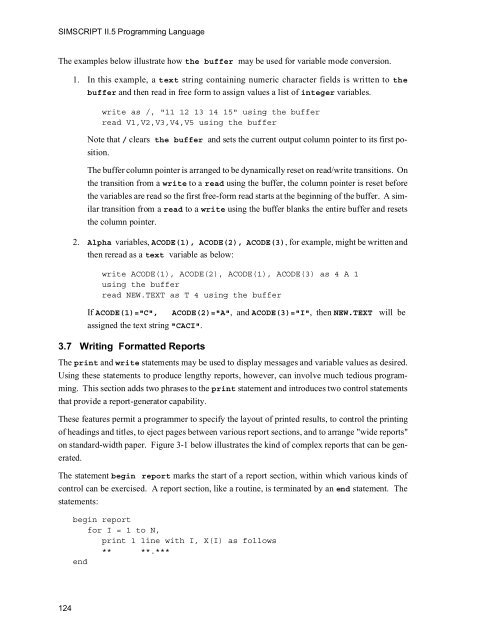 SIMSCRIPT II.5 Programming Language