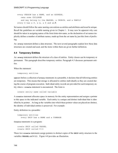 SIMSCRIPT II.5 Programming Language