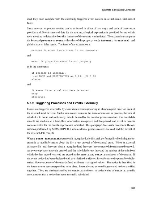 SIMSCRIPT II.5 Programming Language