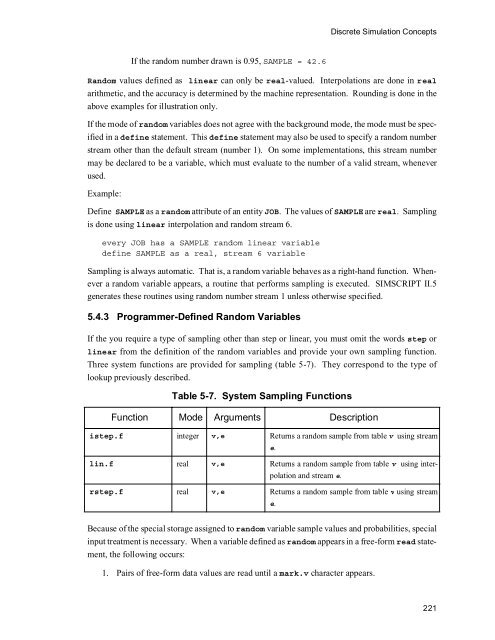 SIMSCRIPT II.5 Programming Language