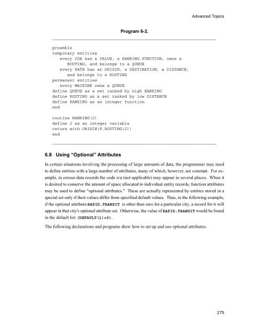 SIMSCRIPT II.5 Programming Language