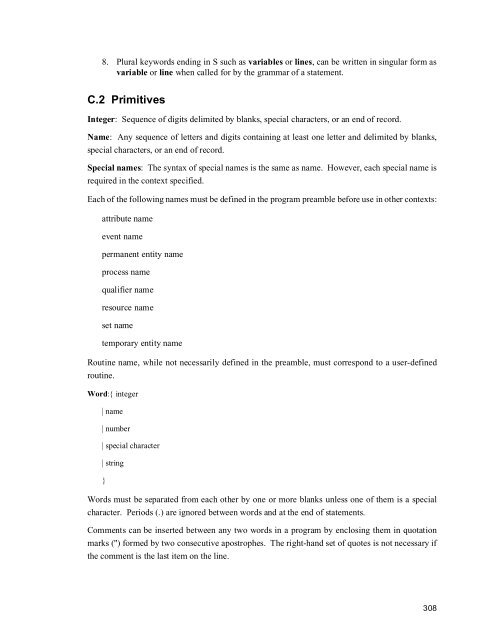 SIMSCRIPT II.5 Programming Language