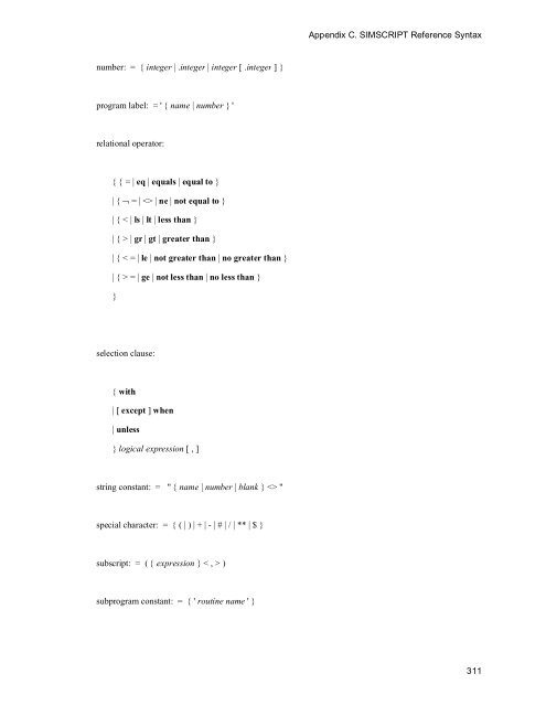 SIMSCRIPT II.5 Programming Language