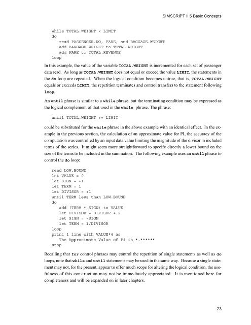 SIMSCRIPT II.5 Programming Language