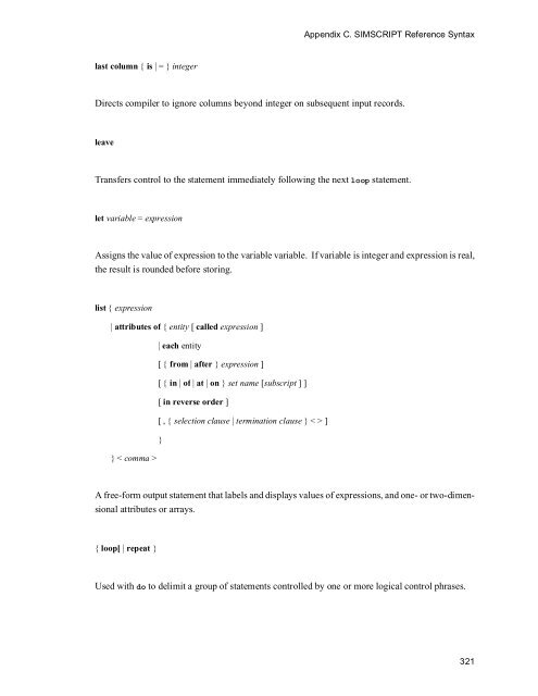 SIMSCRIPT II.5 Programming Language