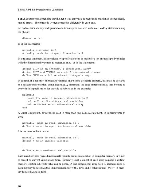 SIMSCRIPT II.5 Programming Language