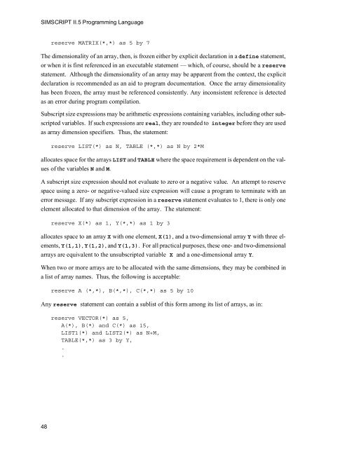 SIMSCRIPT II.5 Programming Language
