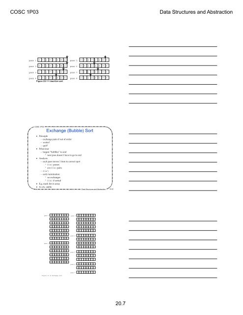 COSC 1P03 Data Structures and Abstraction 20.1