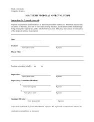 Proposal approval form - Computer Science - Brock University