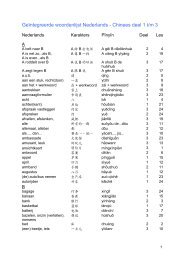 GeÃ¯ntegreerde woordenlijst Nederlands - Chinees deel 1 t/m 3
