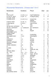 Woordenlijst Nederlands - Chinees deel 1 t/m 4 - De Digitale School