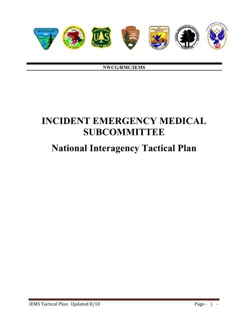 IEMS Tactical Plan - National Wildfire Coordinating Group
