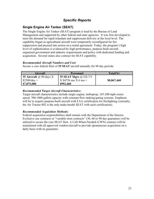 Interagency Aviation Strategy - July 2008 - National Wildfire ...