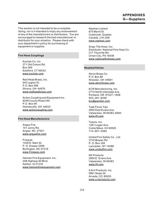 Water Handling Equipment Guide - National Wildfire Coordinating ...