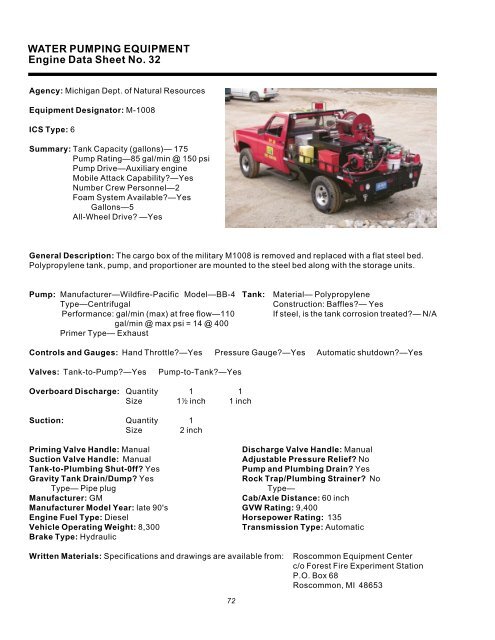 Water Handling Equipment Guide - National Wildfire Coordinating ...