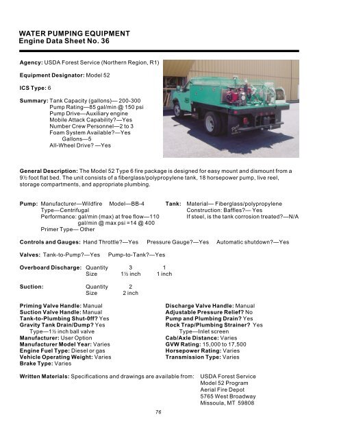 Water Handling Equipment Guide - National Wildfire Coordinating ...