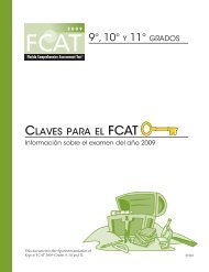 Spanish translation of Keys to FCAT 2009âGrades 9, 10, and 11.