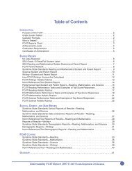 Table of Contents - Fcat - Bureau of K-12 Assessment - Florida ...