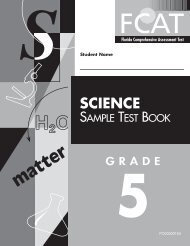FCAT Sample Test Book-Gr 5 - Bureau of K-12 Assessment - Florida ...