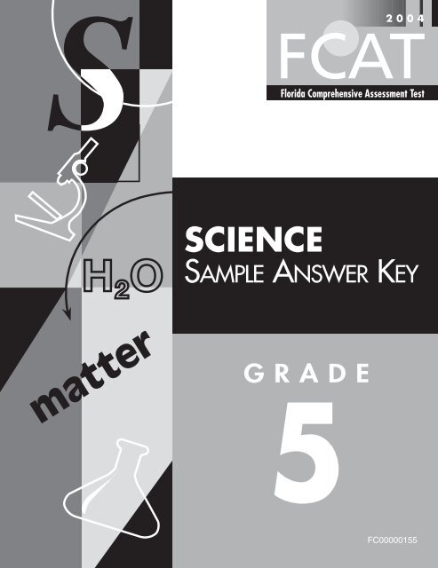 FCAT SampleAns Key-Gr 5 - Bureau of K-12 Assessment - Florida ...