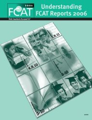 Understanding FCAT Reports 2006 - Bureau of K-12 Assessment ...