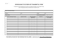 georgia mvd title drop-off transmittal form - Motor Vehicle Division