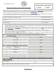 Form MV-9B Special - Motor Vehicle Division