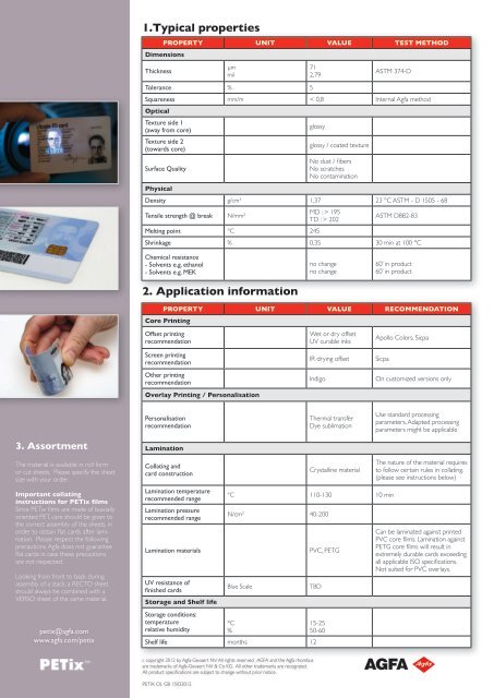 Download Pdf Leaflet - Agfa