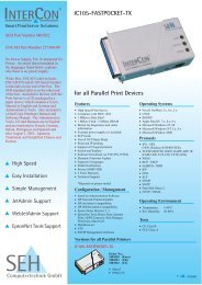 SEH InterCon Print Server Datasheet