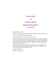 User's Guide for ENCAD 1500 TX Digital Textile SystemTM - Kodak