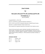 User's Guide for NovaJet 4, NovaJetÂ® Pro-36, and NovaJet ... - Kodak