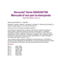 NovaJetÂ® Serie 500/630/700 Manuale dÂ«uso per la ... - Kodak